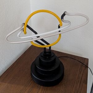 Saturn Neon Sculpture and Lamp